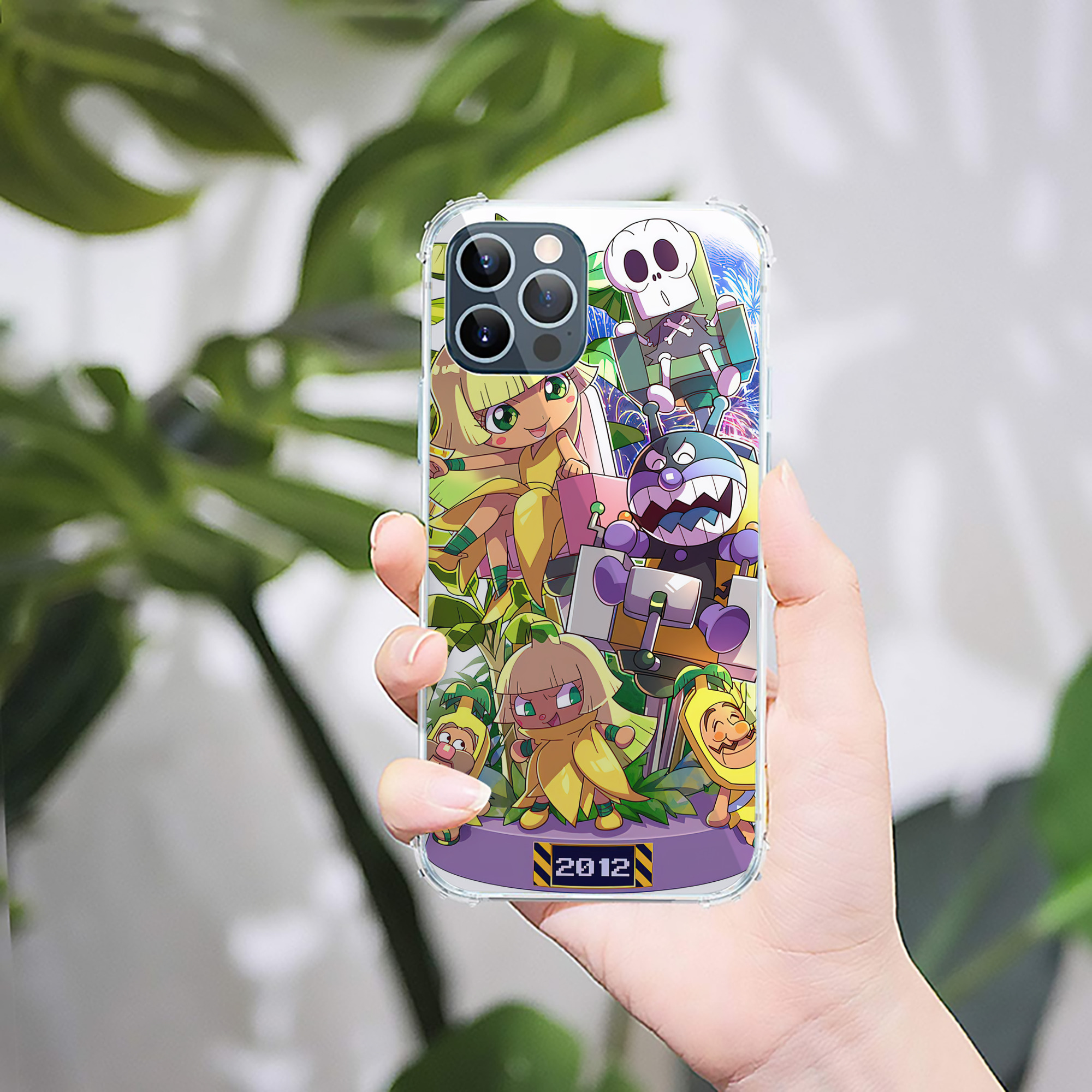 （画像用） アンパンマン Anpanman 【iPhone 12シリーズ対応】透明スマホケース（クリアソフトケース）